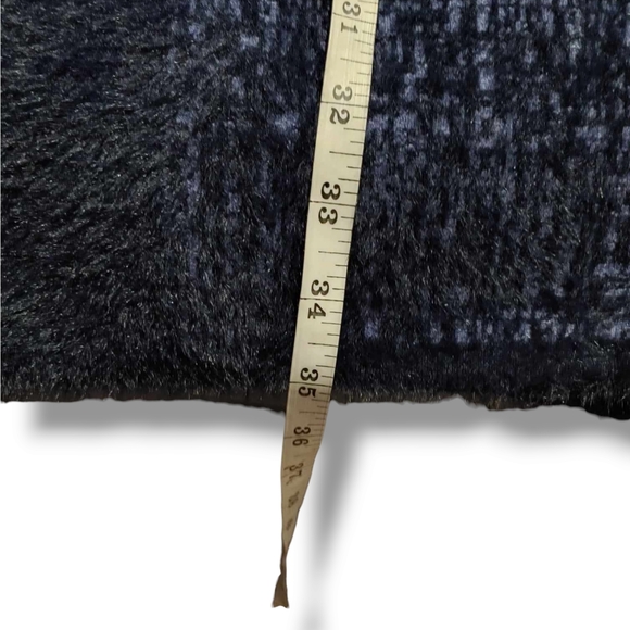 Charlie Paige Navy Blue Open Sweater, Very Soft & Heavy, Size Medium - Picture 11 of 15